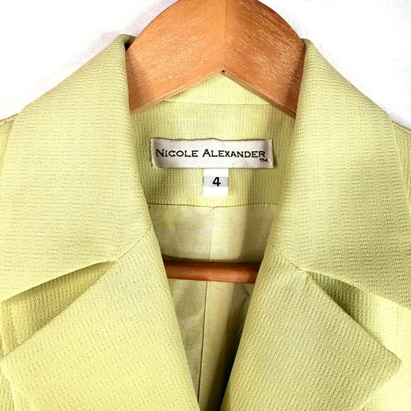 Nicole Alexander Lime Green Chain Vest 4 - Picture 5 of 9